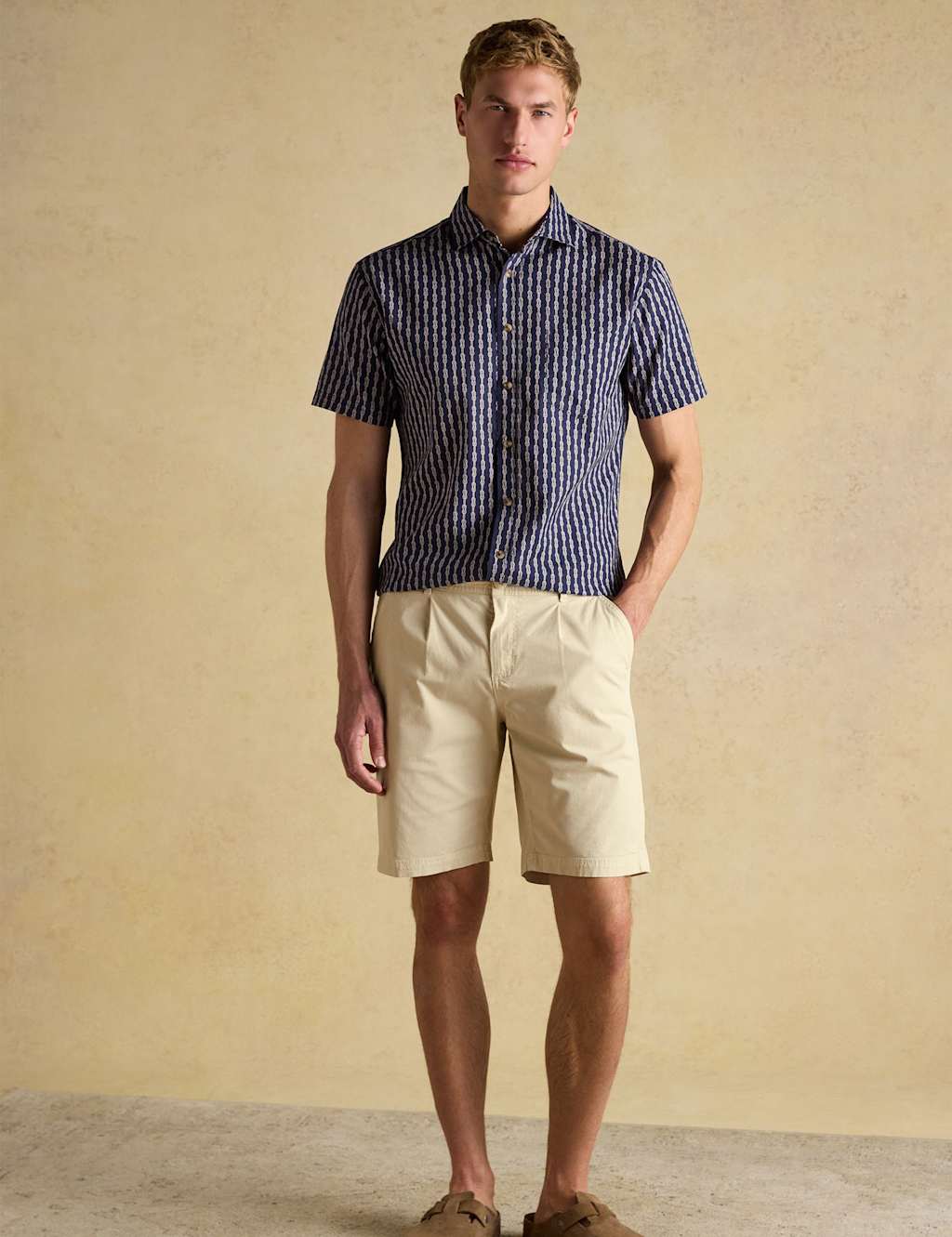 Joules Men's Regular Fit Chino Shorts - 36 - Neutral - Available at M&S