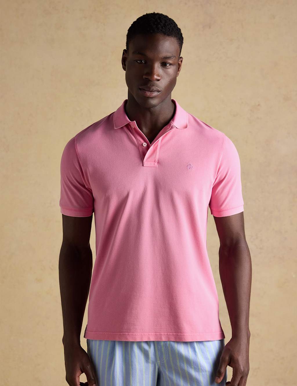 Joules Men's Pure Cotton Pique Polo Shirt - XL - Pink - Available at M&S