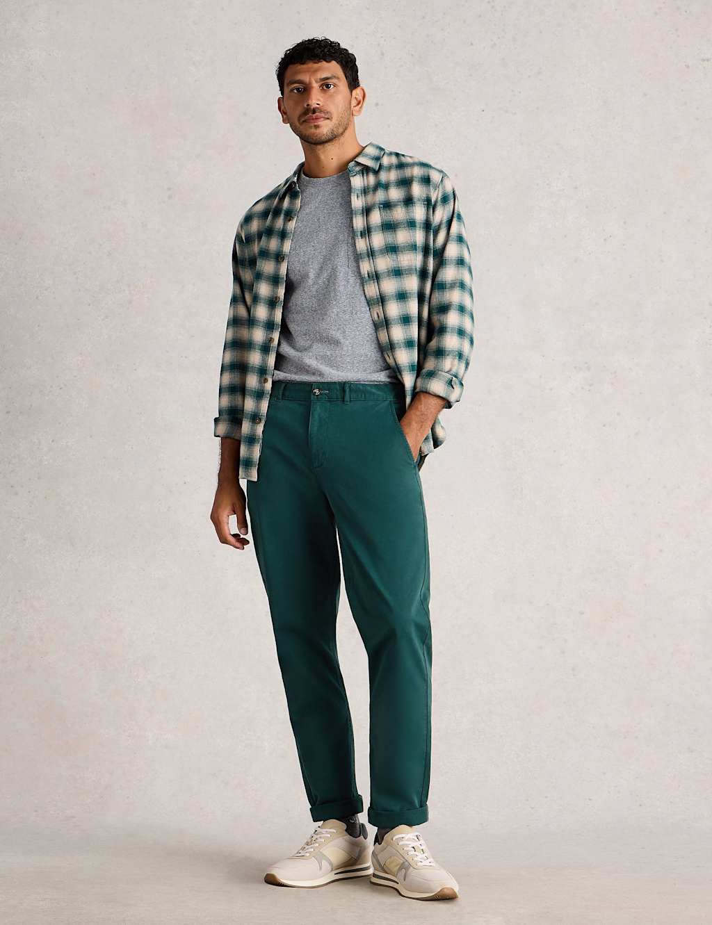White Stuff Regular Fit Chinos Green