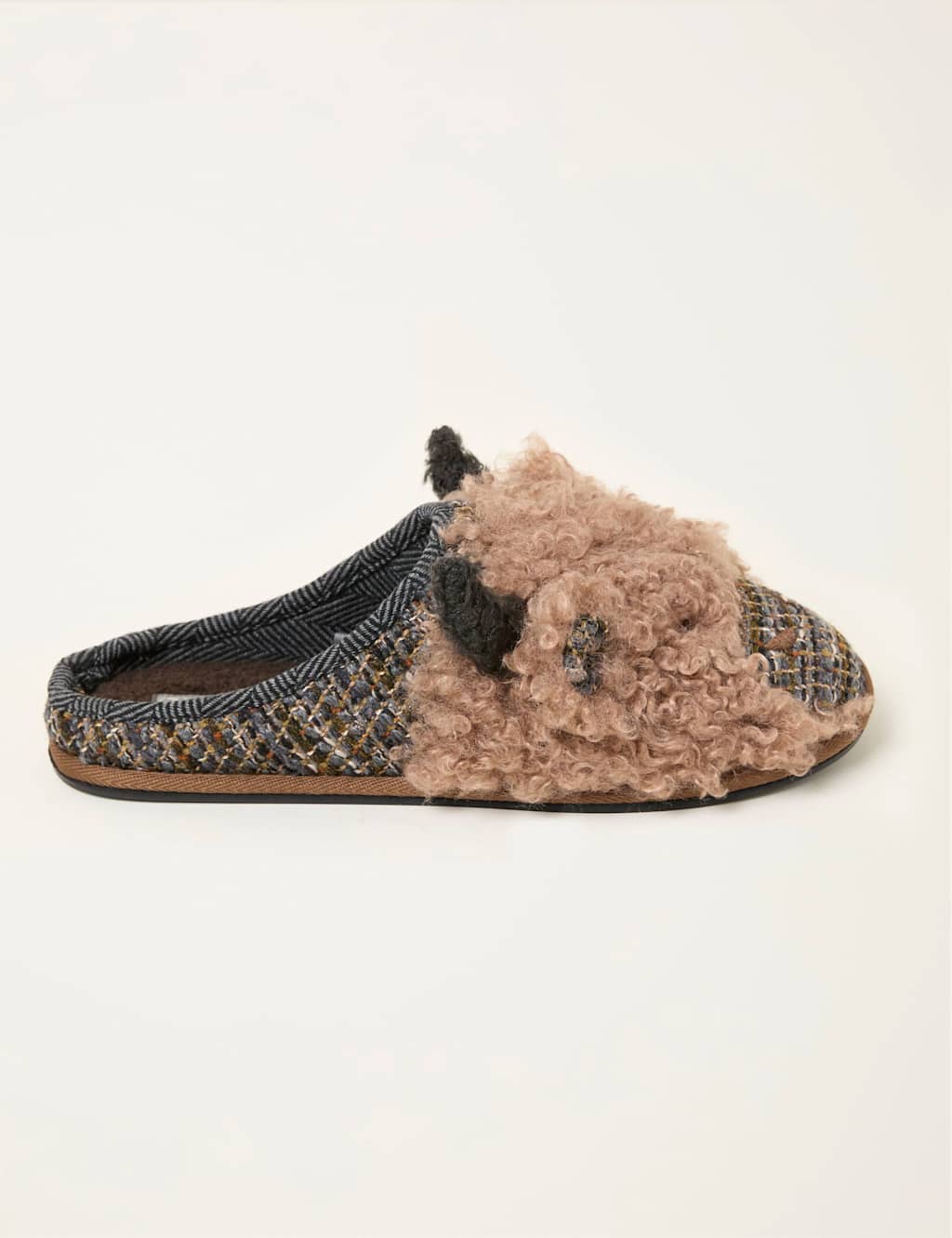 FatFace Mule Slippers Brown Mix