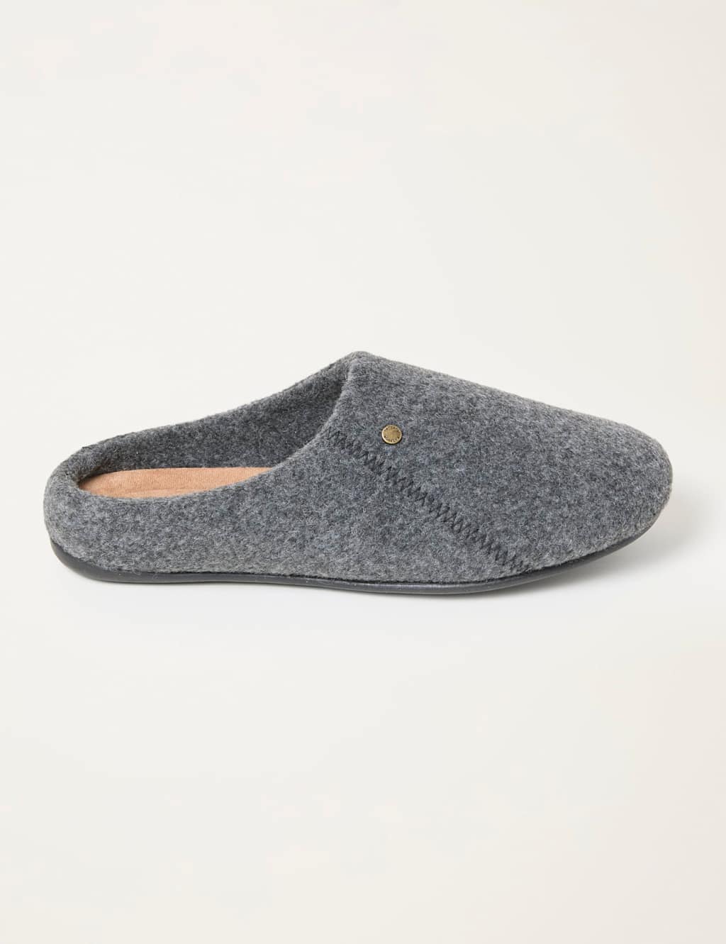 FatFace Flexible Sole Mule House Slippers Grey
