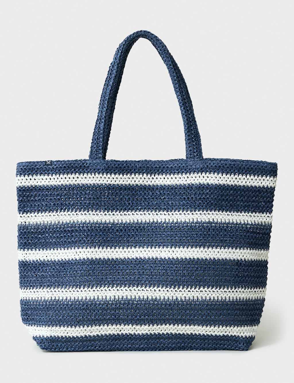 Crew Clothing Women's Striped Woven Shoulder Bag - Blue Mix - Available at M&S