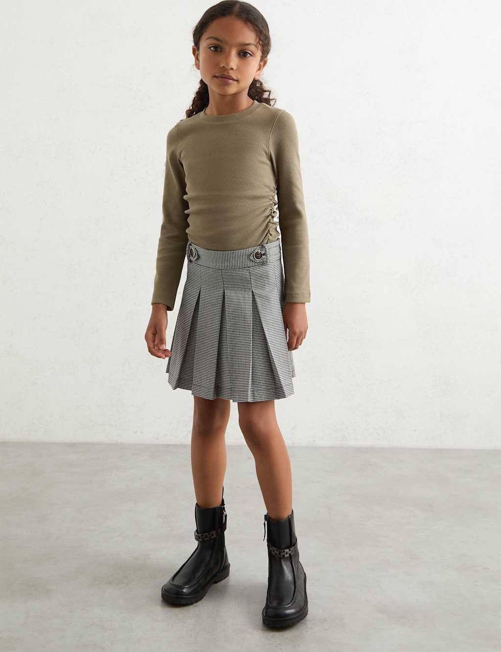 Reiss Cotton Rich Top (4-14 Yrs) Khaki