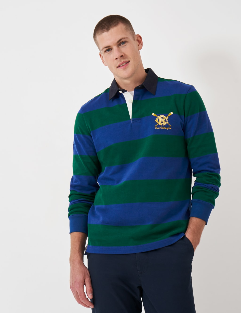 Pure Cotton Striped Rugby Shirt