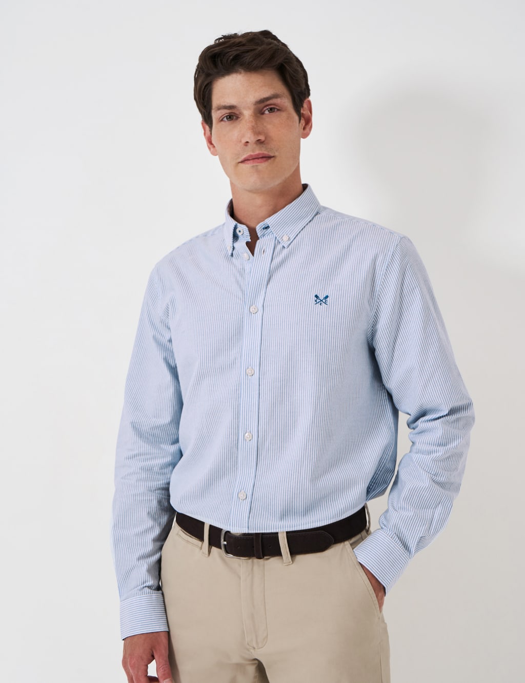 Regular Fit Pure Cotton Pinstripe Oxford Shirt