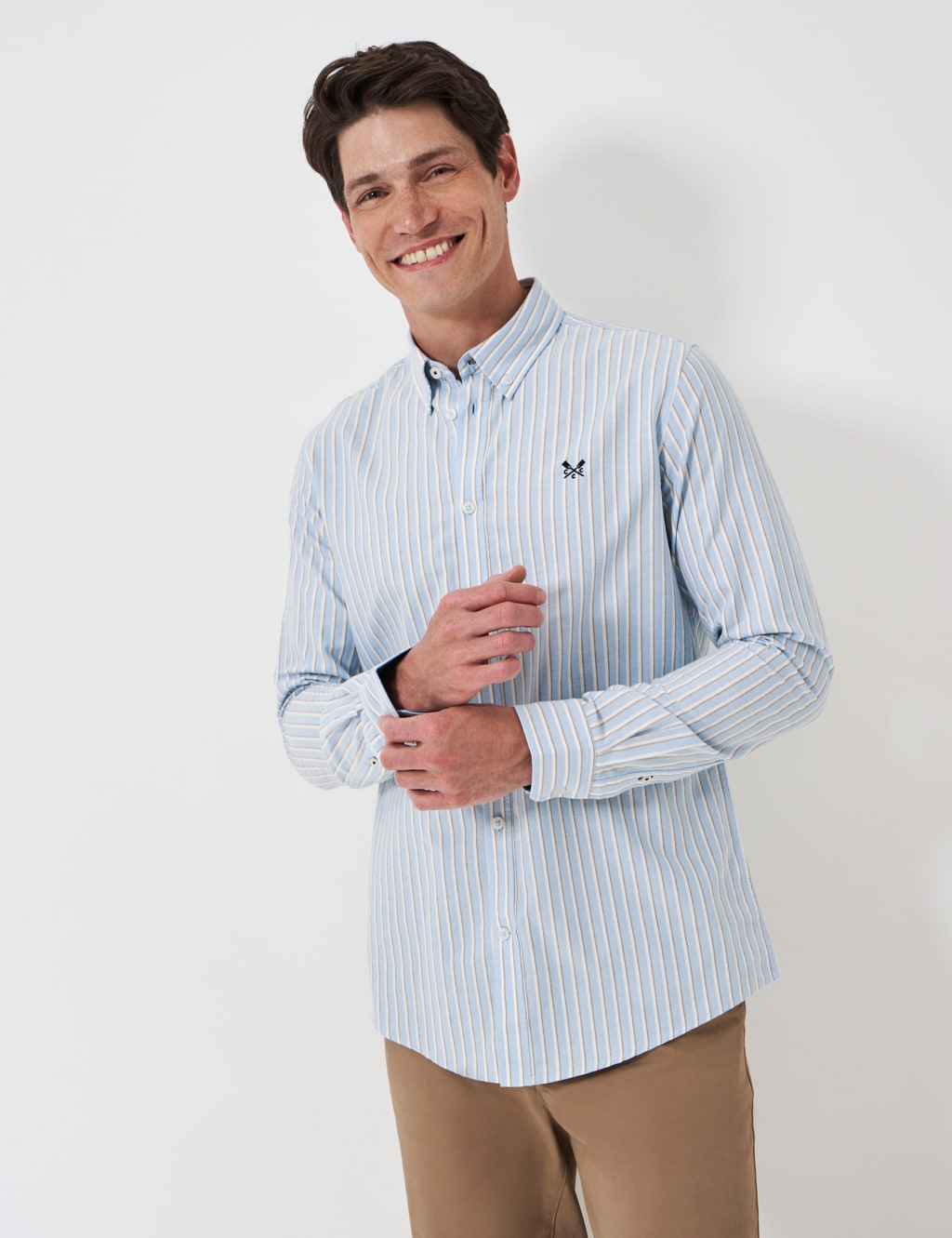 Pure Cotton Striped Oxford Shirt