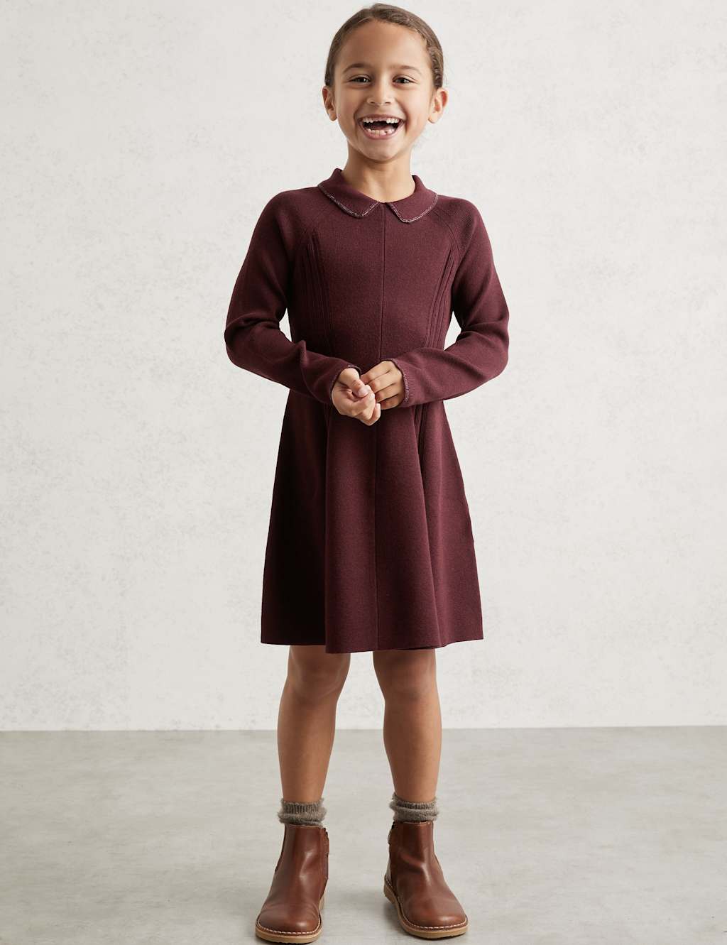 Reiss Knitted Dress (3-14 Yrs) Red