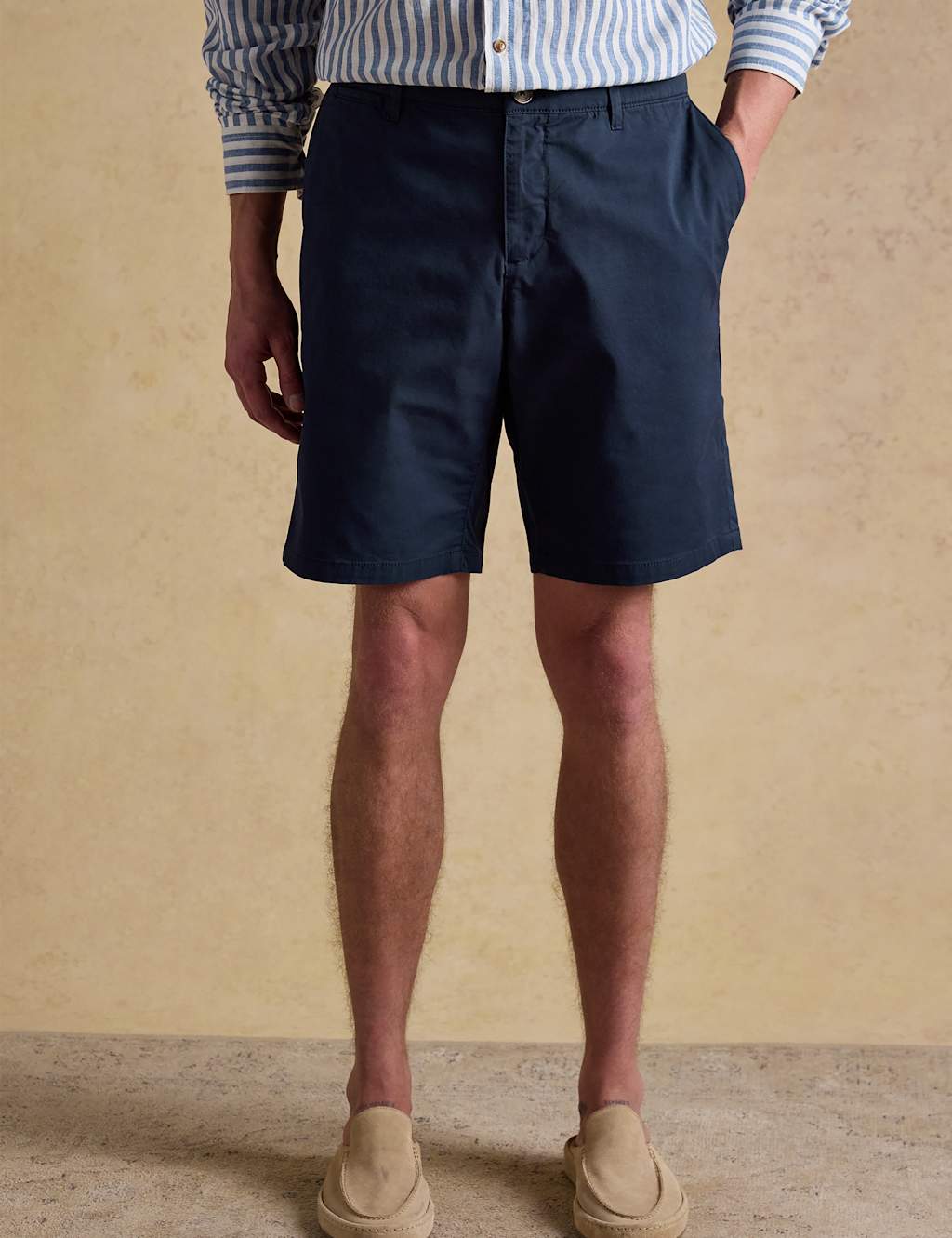 Joules Men's Stretch Chino Shorts - 30 - Navy - Available at M&S