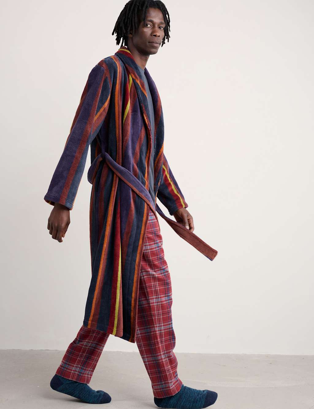 Seasalt Cornwall Striped Dressing Gown Multi