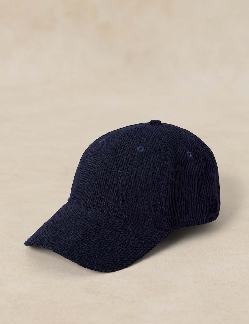 White Stuff Men's Cord Baseball Cap - Navy - Available at M&S