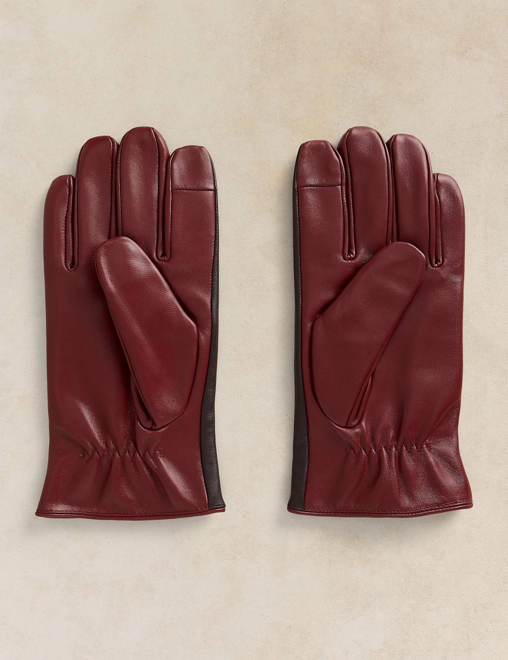 White Stuff Men's Leather Gloves - S - M - Brown Mix - Available at M&S