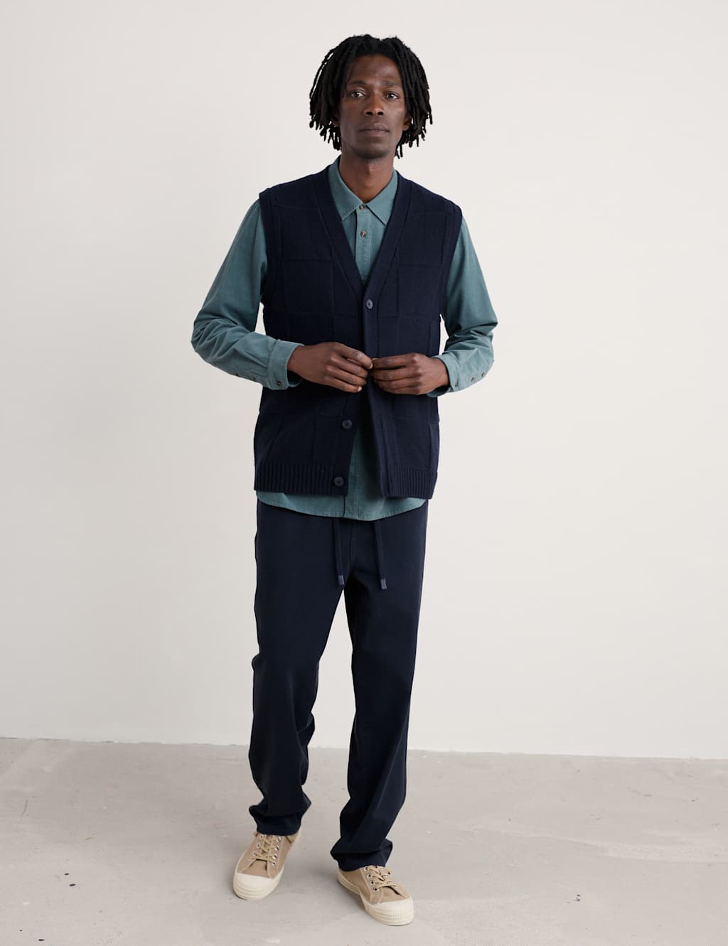 Seasalt Cornwall Regular Fit Corduroy Shirt Blue