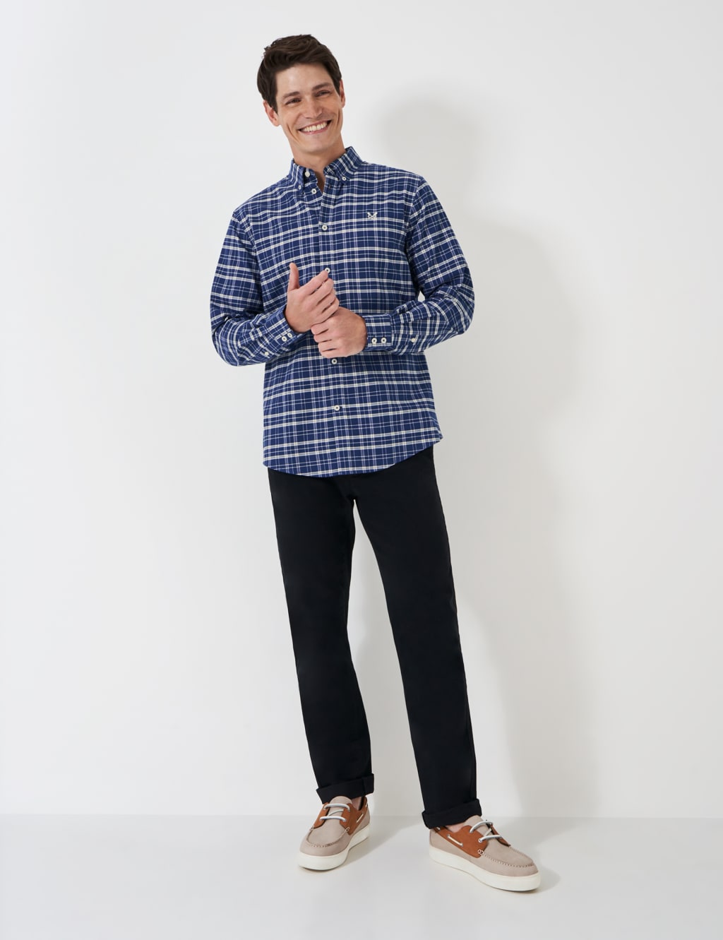 Pure Cotton Checked Oxford Shirt