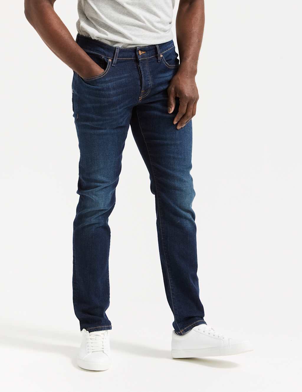 Regular Fit 5 Pocket Slim Jeans