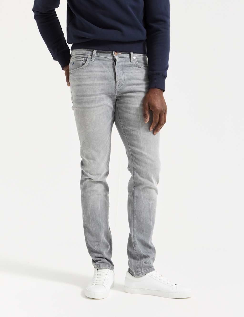 Regular Fit 5 Pocket Slim Jeans