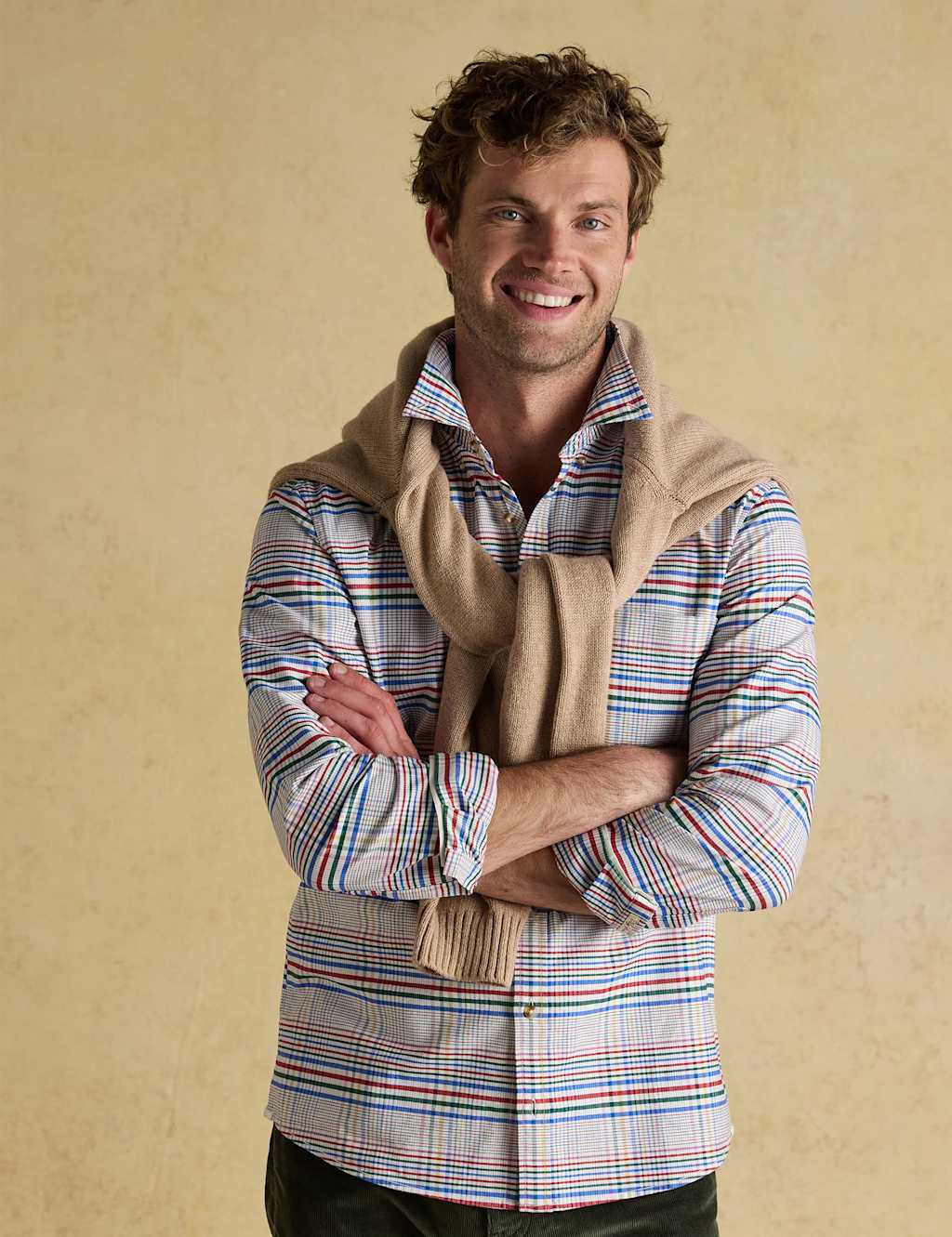 Joules Pure Cotton Checked Oxford Shirt Multi