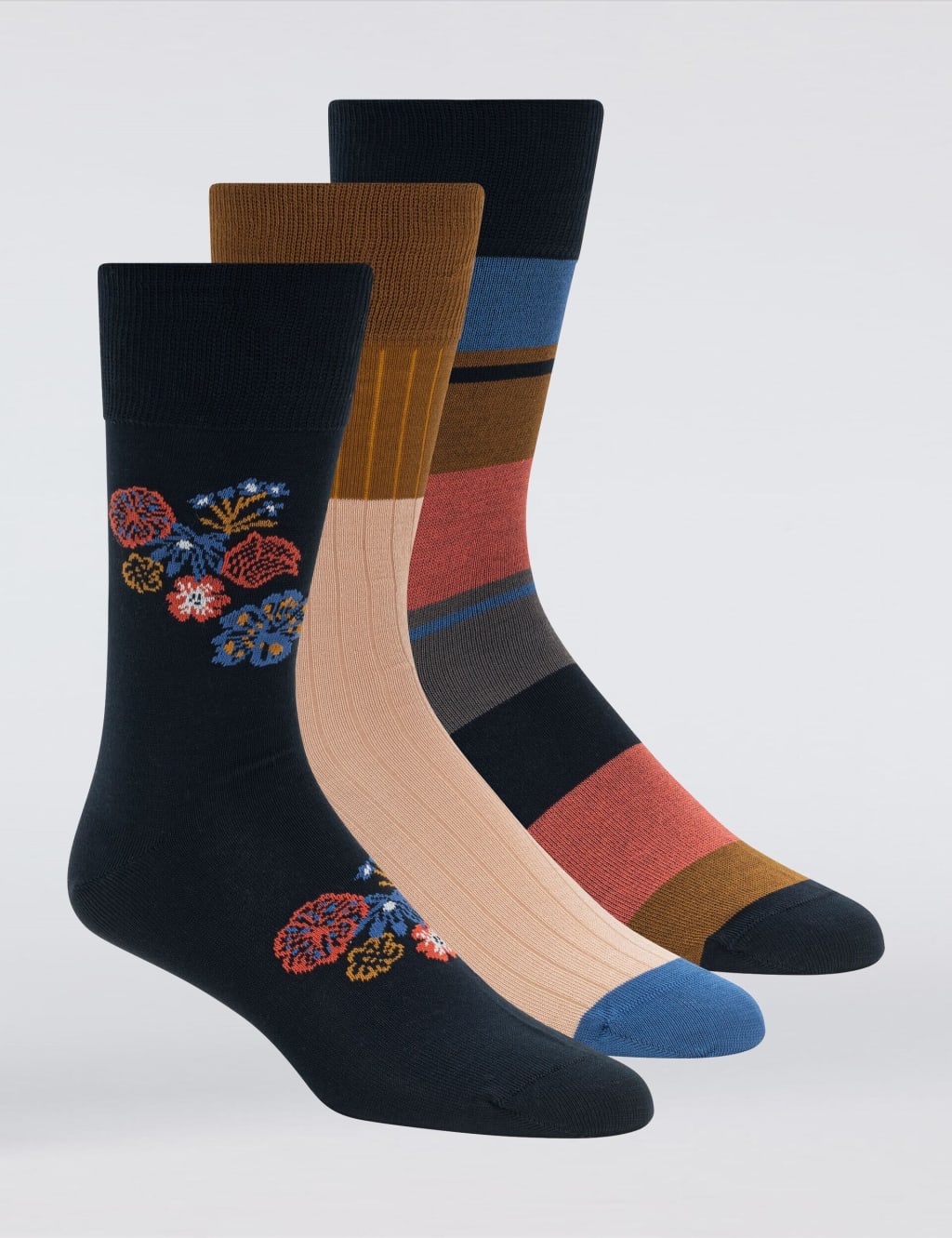3pk Novelty Cotton Rich Socks
