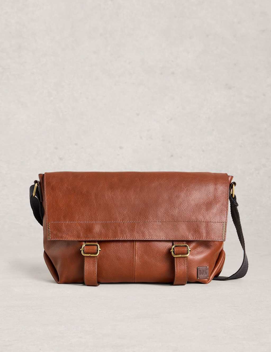 White Stuff Leather Messenger Bag Tan