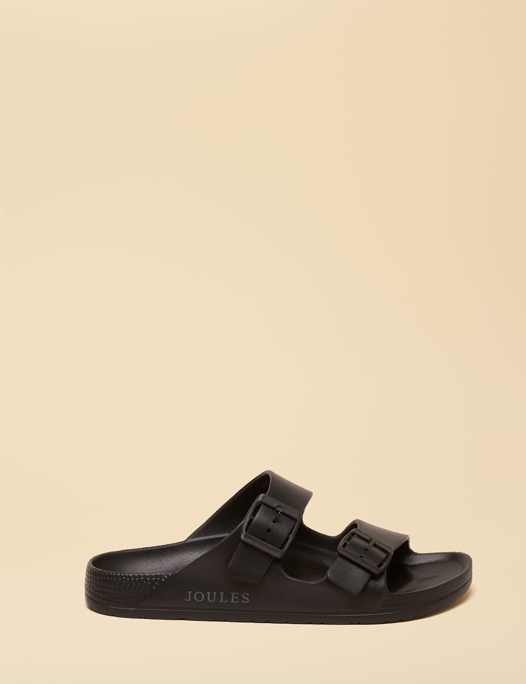 Joules Men's Slip On Double Strap Sandals - 9 - Black - Available at M&S