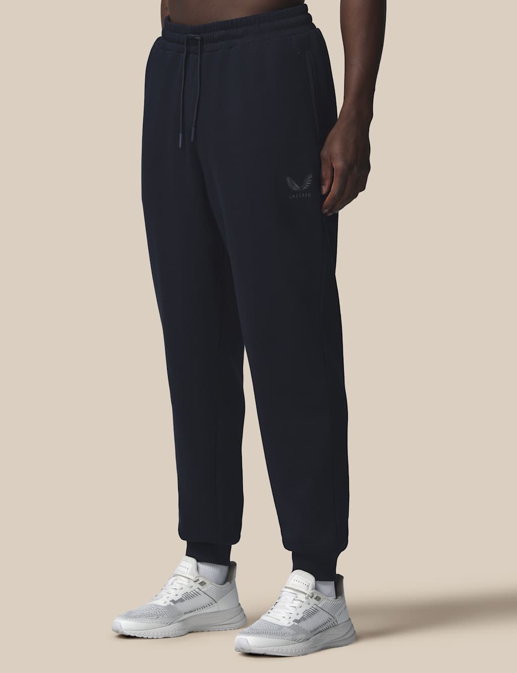 Castore Men's Cotton Rich Fleece Joggers - L - Dark Navy - Available at M&S