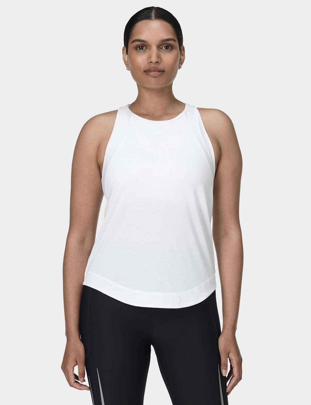 Sweaty Betty Women's Breathe Easy Mesh Run Tank Top 2.0 - Large - White