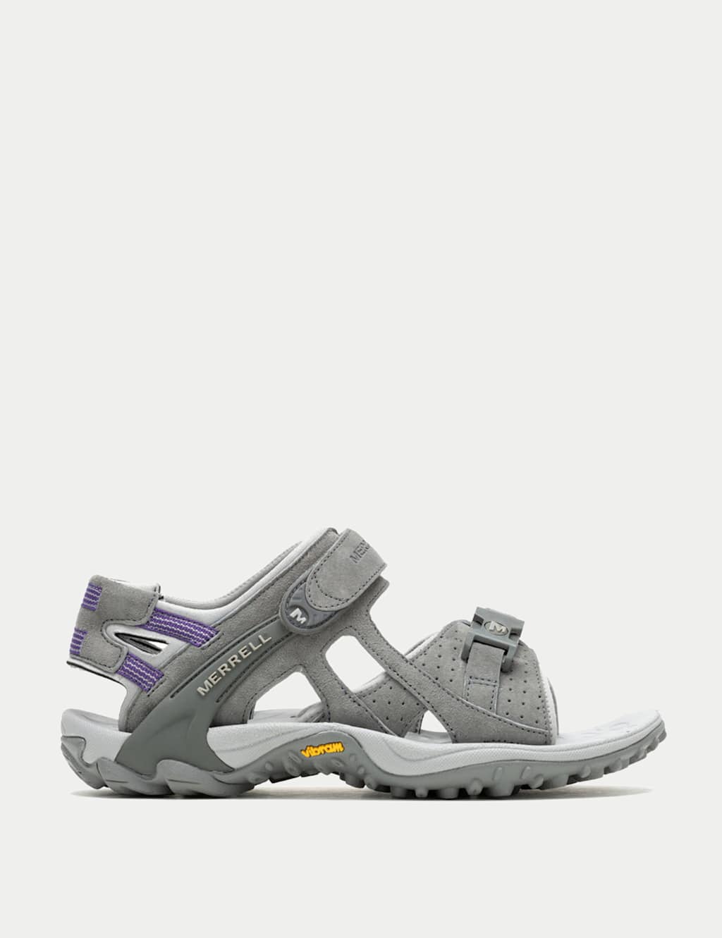 Merrell Women's Kahuna III Suede Sandals - 7 - Grey Mix - Available at M&S