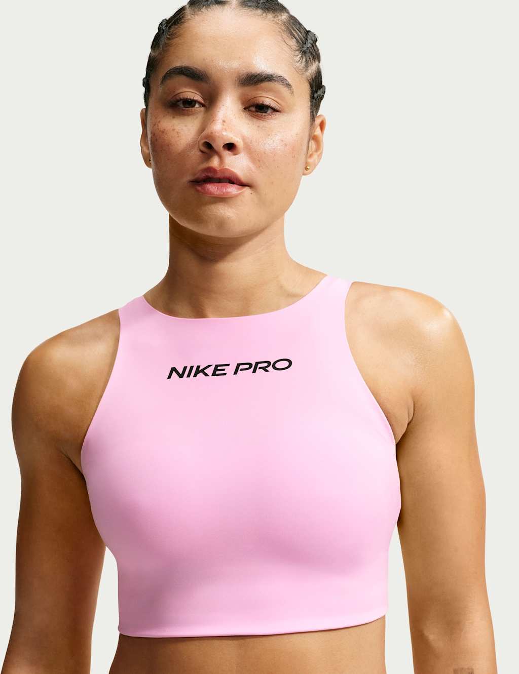 Nike Women's Pro Sculpt Padded Sports Bra - Small - Light Pink - Available at M&S