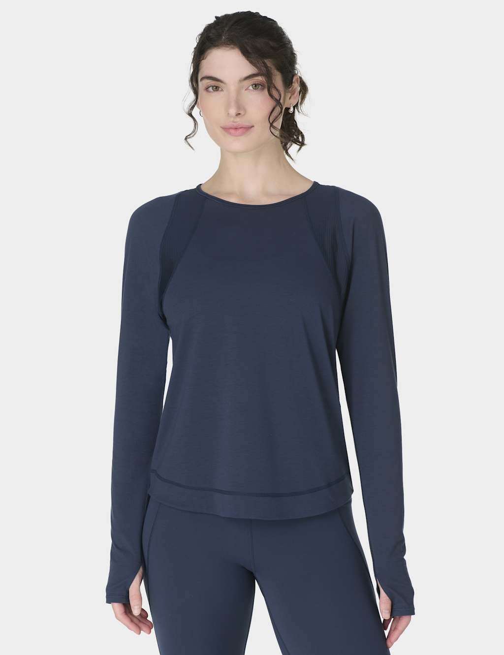 Sweaty Betty Women's Breathe Easy Mesh Crew Neck Running Top - Large - Navy
