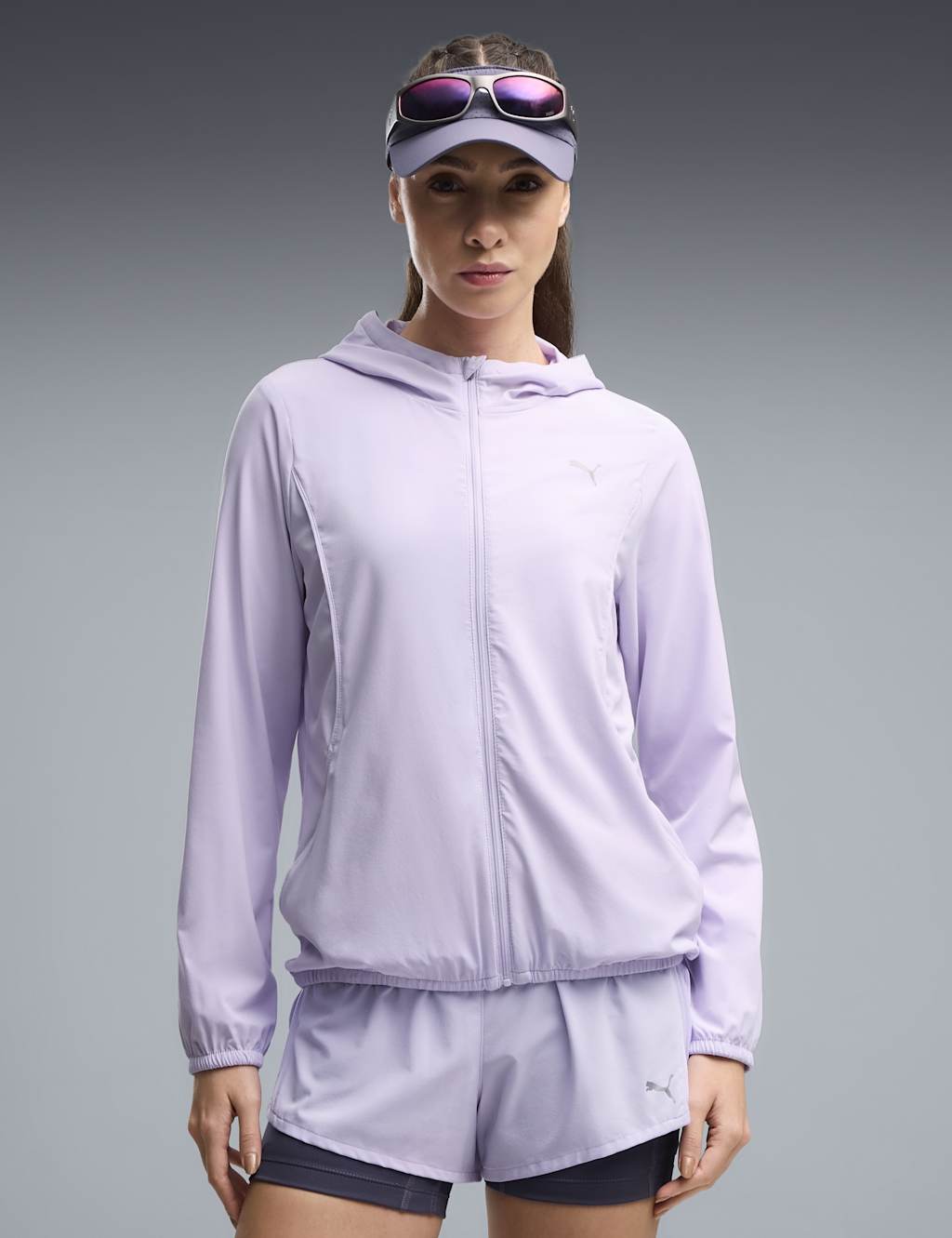 Puma Women's Run Velocity Woven Running Jacket - Extra Large - Lilac