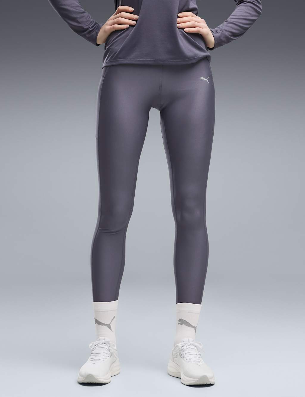 Puma Women's Run Velocity High Waisted Leggings - Small - Purple
