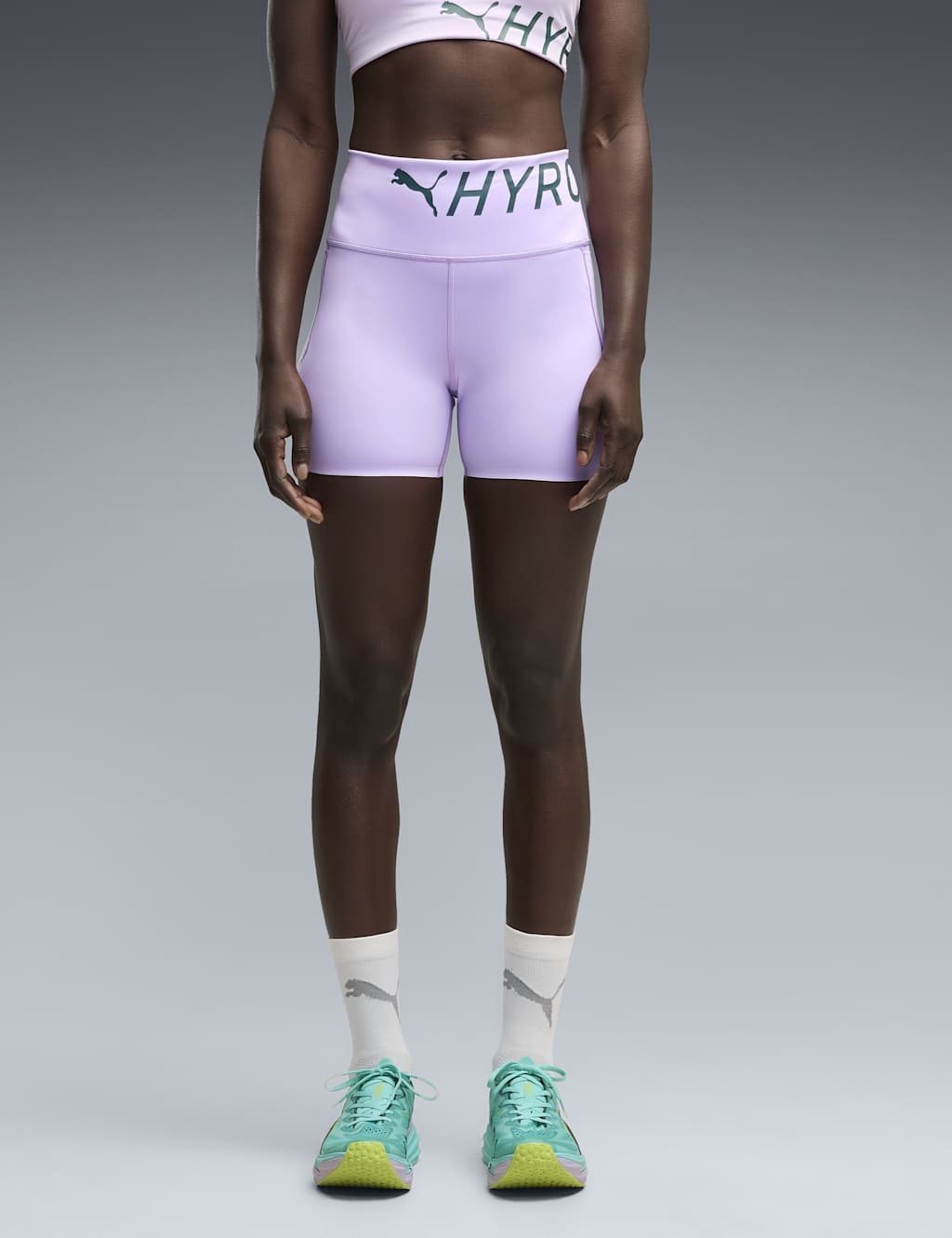 Puma Women's X Hyrox PWRMODE Short Tights - Small - Lilac