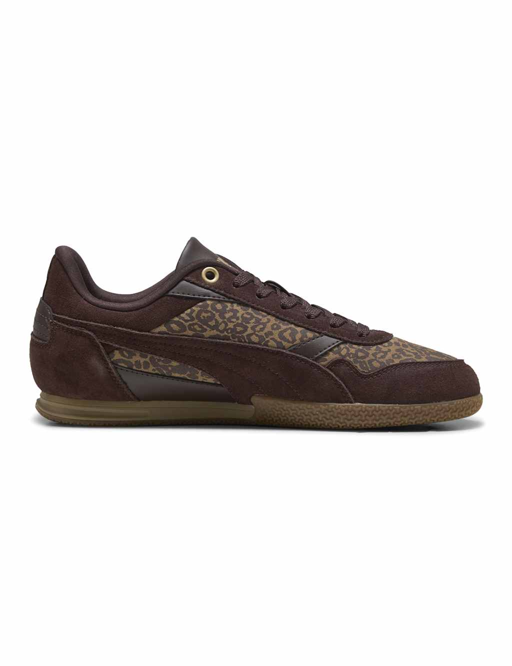 Puma Women's Bella Donna Feline Leopard Print Trainers - 8 - Brown Mix