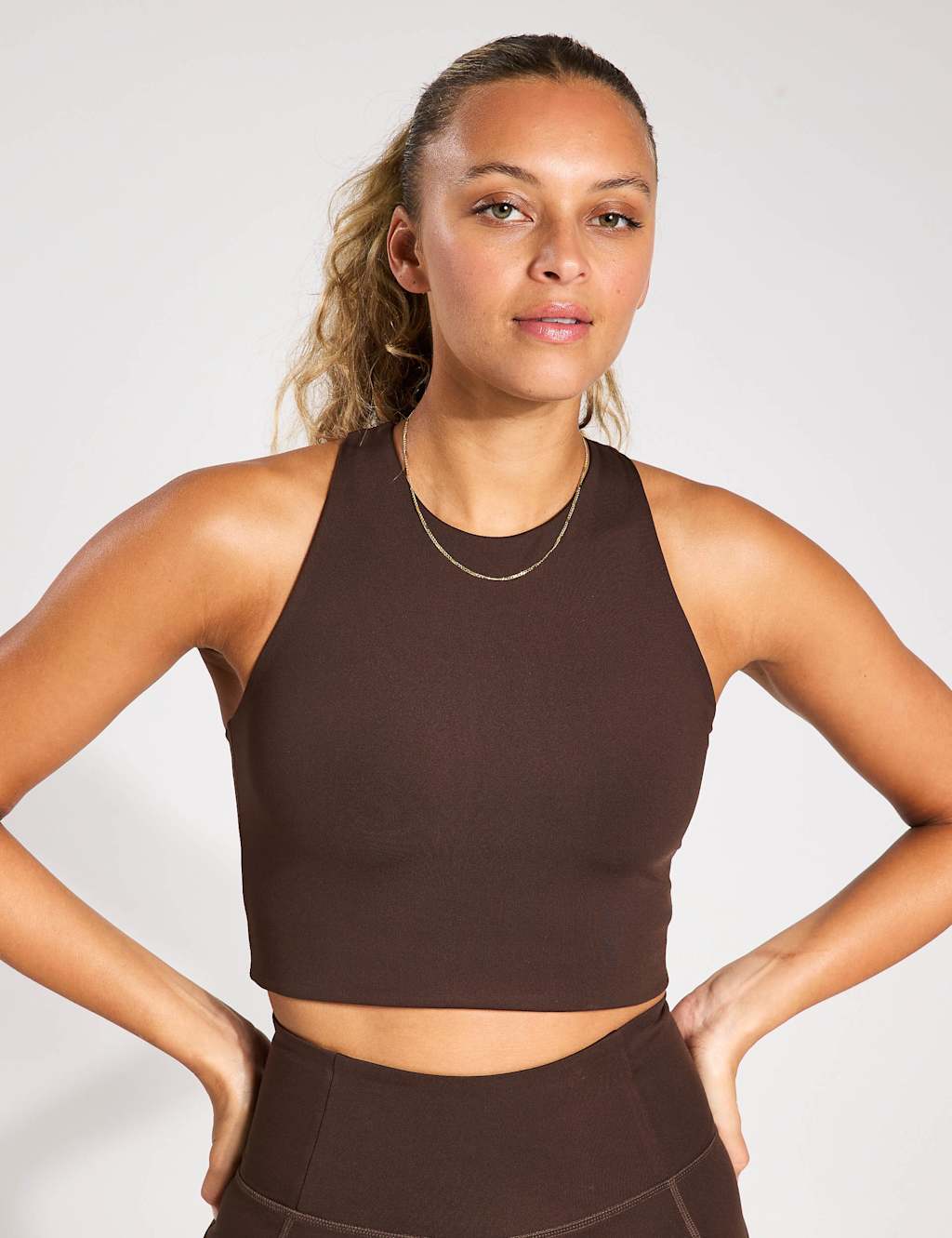 Womenfriend Collective Women's Dylan Non Wired Sports Bra (A-E) - Extra Large - Brown