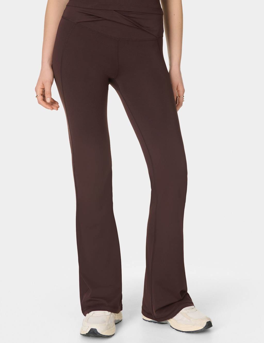 Sweaty Betty Women's All Day High Waisted Flared Trousers - Large - Brown