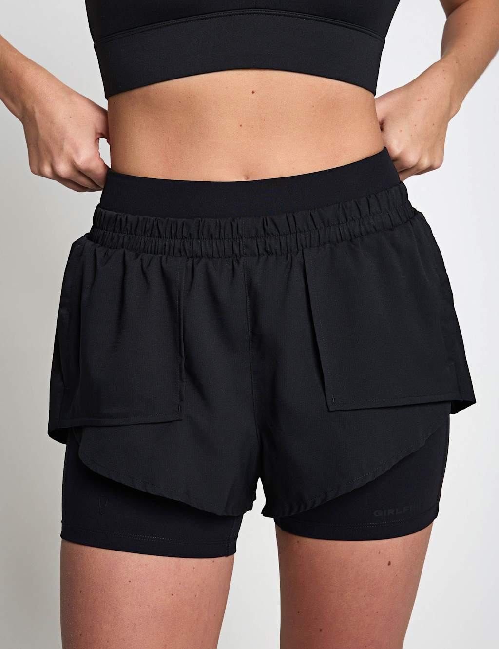 Girlfriend Collective Women's Fallon Trail Shorts - Small - Black