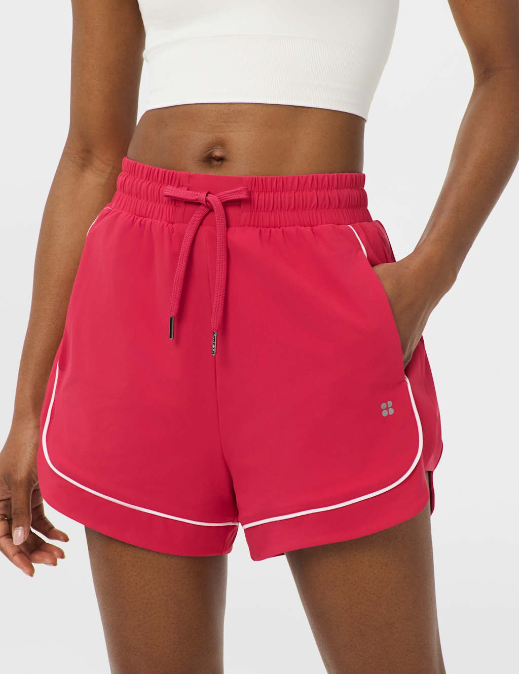 Sweaty Betty Women's Explorer Piped Running Shorts - Small - Fuchsia
