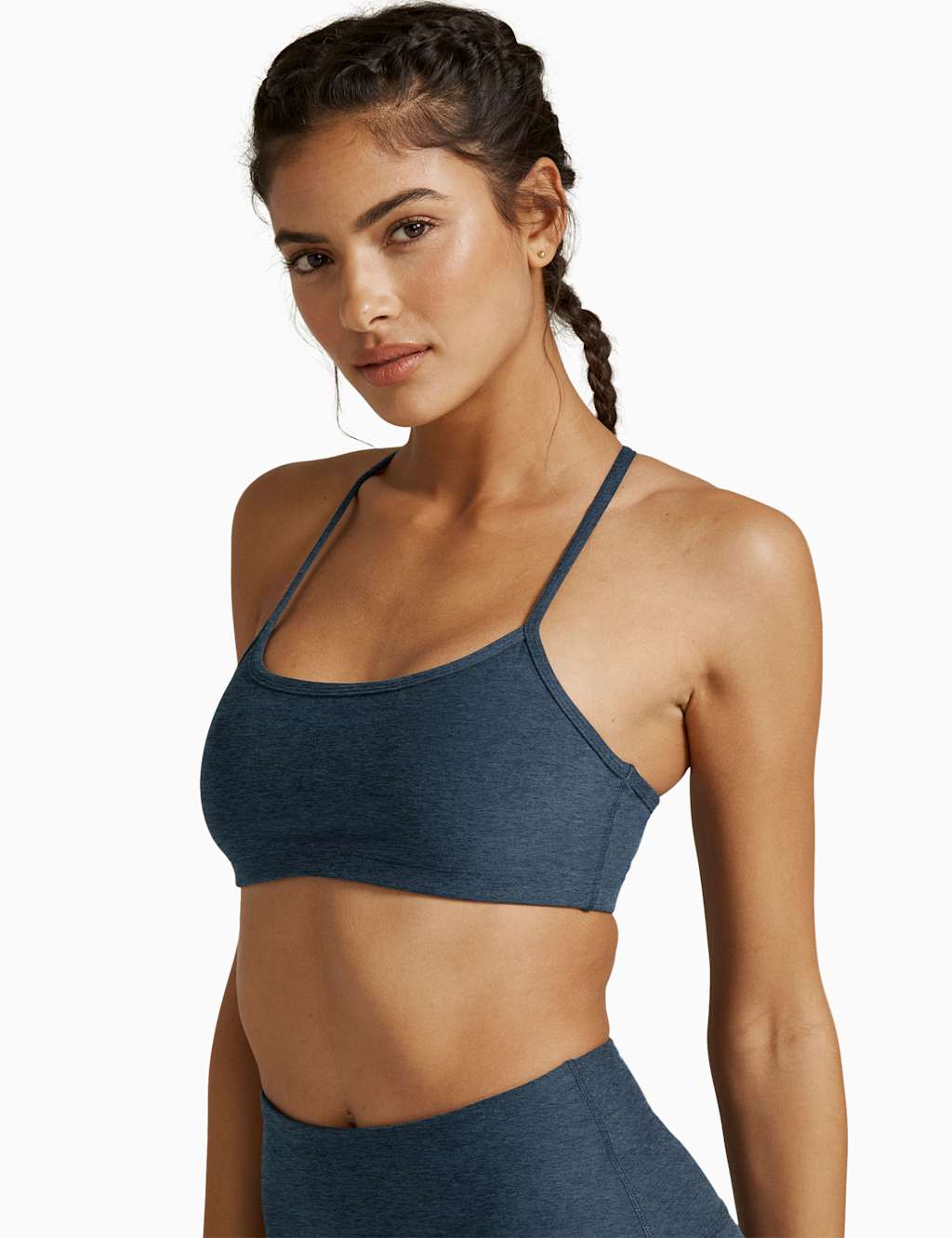 Beyond Yoga Women's Spacedye Slim Racerback Sports Bra - Extra Large - Navy