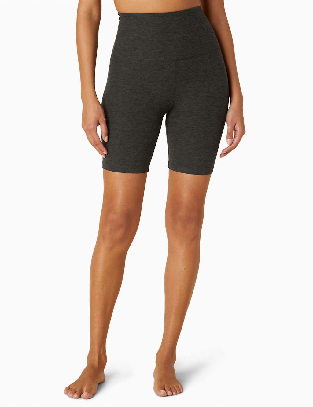 Beyond Yoga Women's Spacedye Keep Pace High Waisted Biker Gym Shorts - Extra Large - Black