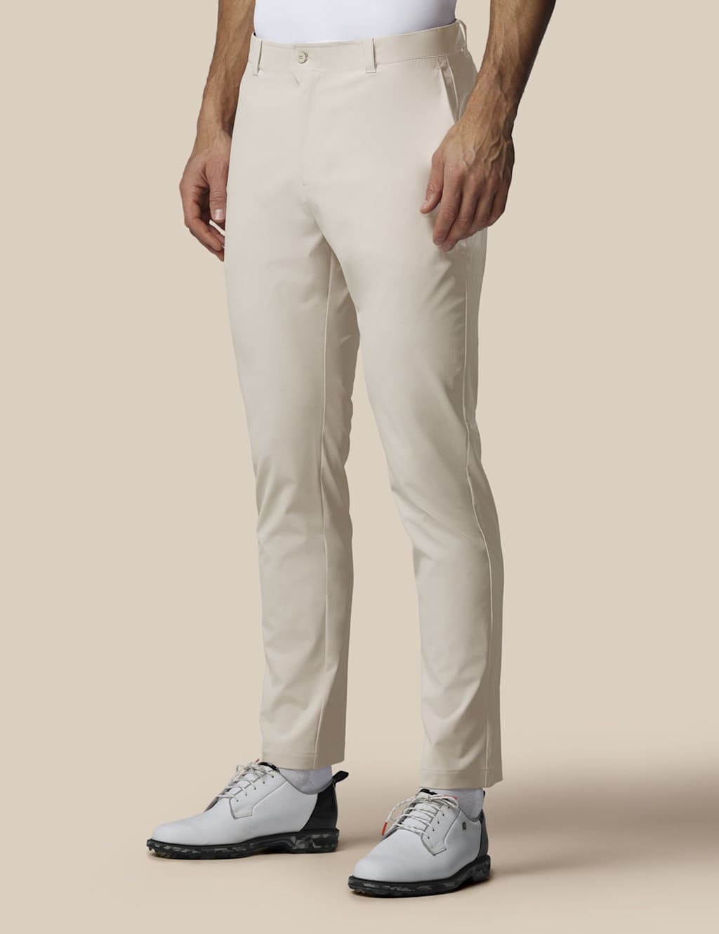 Castore Men's Slim Fit Lightweight Golf Trousers - XL - Beige - Available at M&S