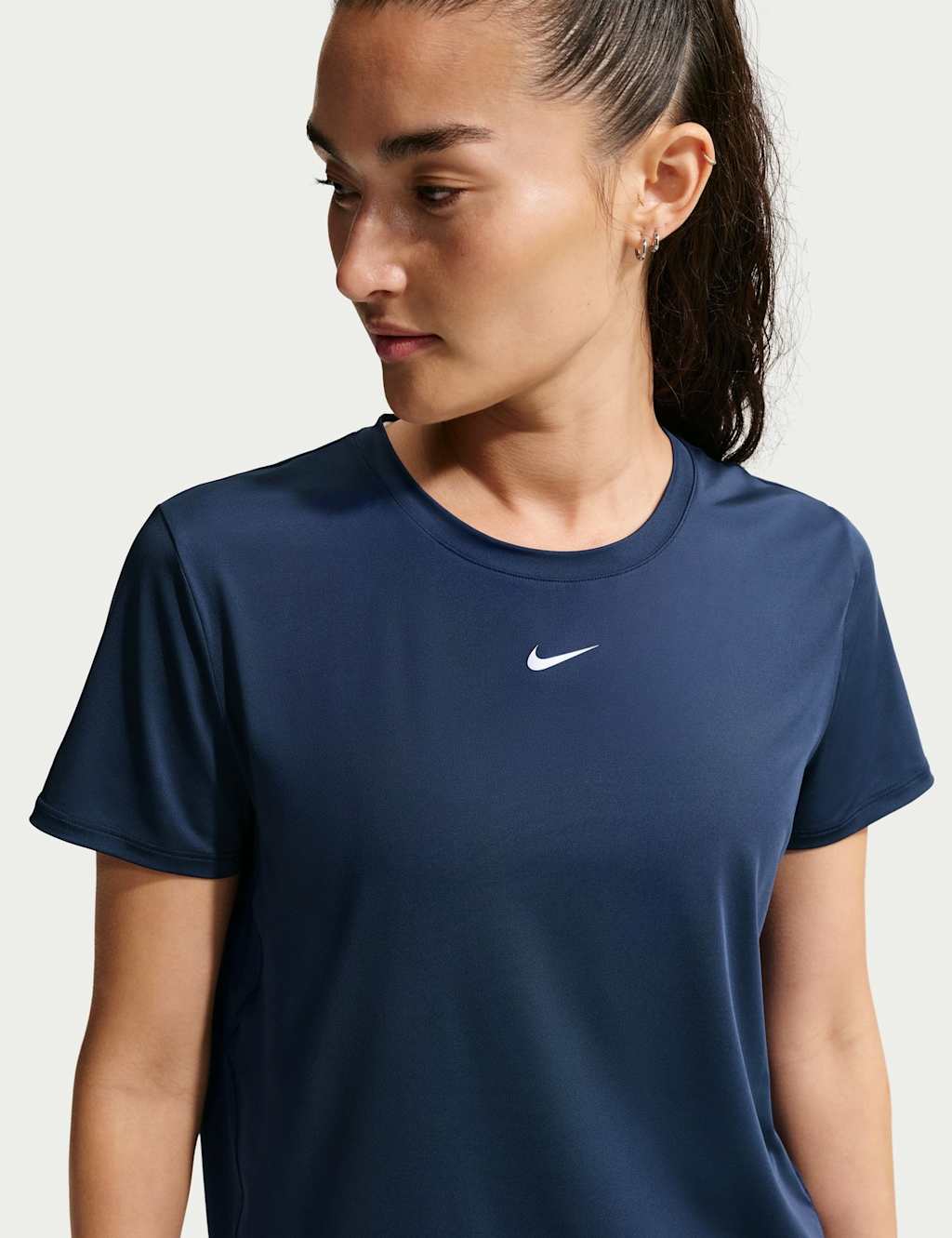 Nike Women's One Classic DRI-Fit Crew Neck T-Shirt - Large - Dark Navy - Available at M&S