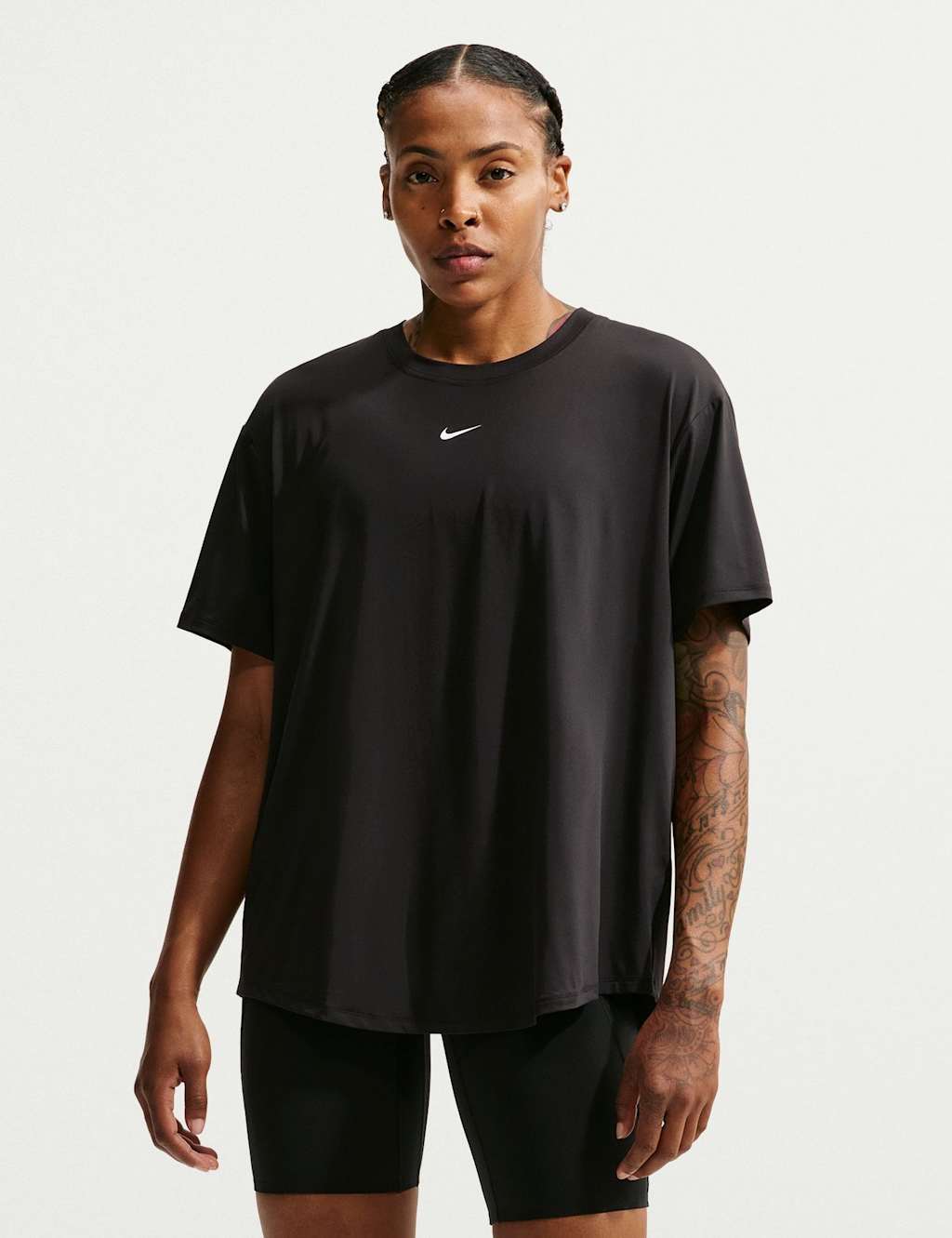 Nike Women's One Dri-FIT High Waisted 2-in-1 Shorts - Small - Black - Available at M&S