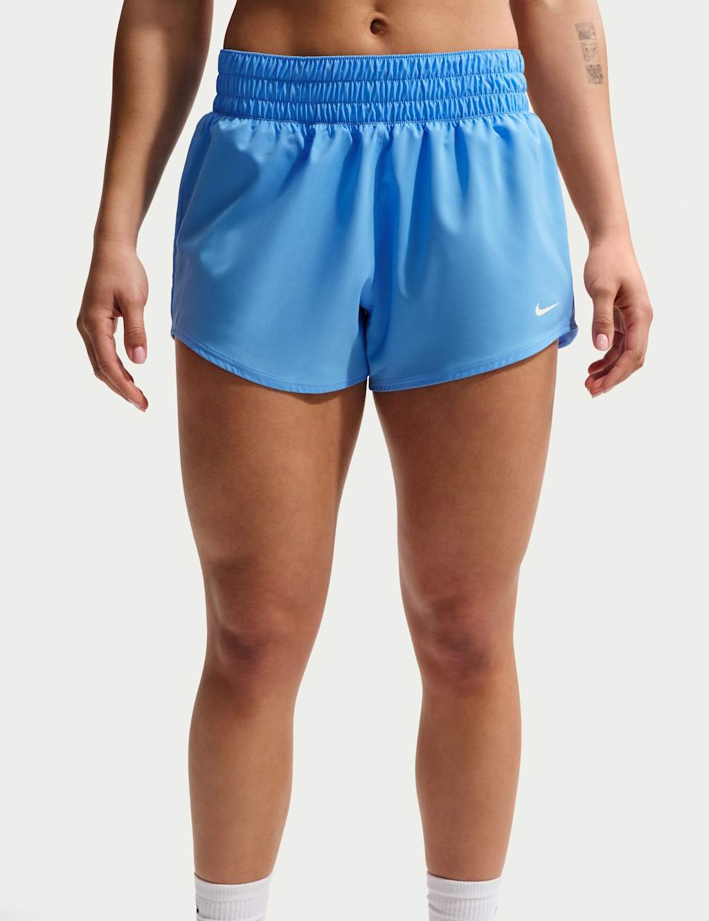 Nike Women's One Dri-FIT Brief-Lined Shorts - Medium - Bright Blue - Available at M&S