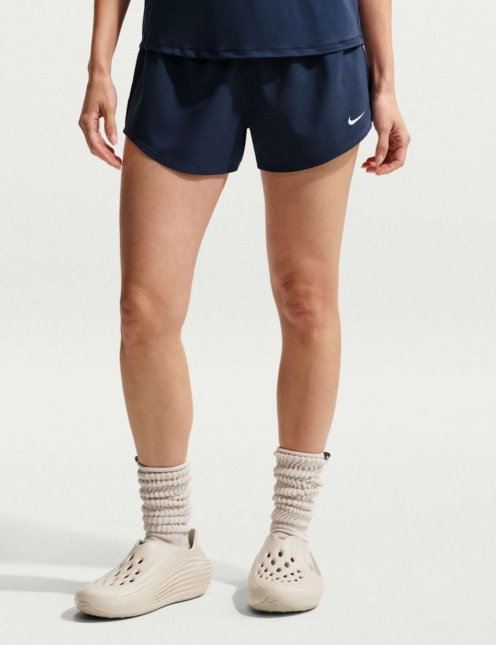 Nike Women's One Dri-FIT Brief-Lined Shorts - Large - Dark Navy - Available at M&S