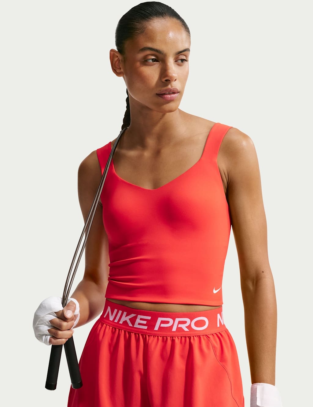 Nike Women's Pro Sculpt Padded Sports Bra Tank Top - Large - Cherry Red - Available at M&S