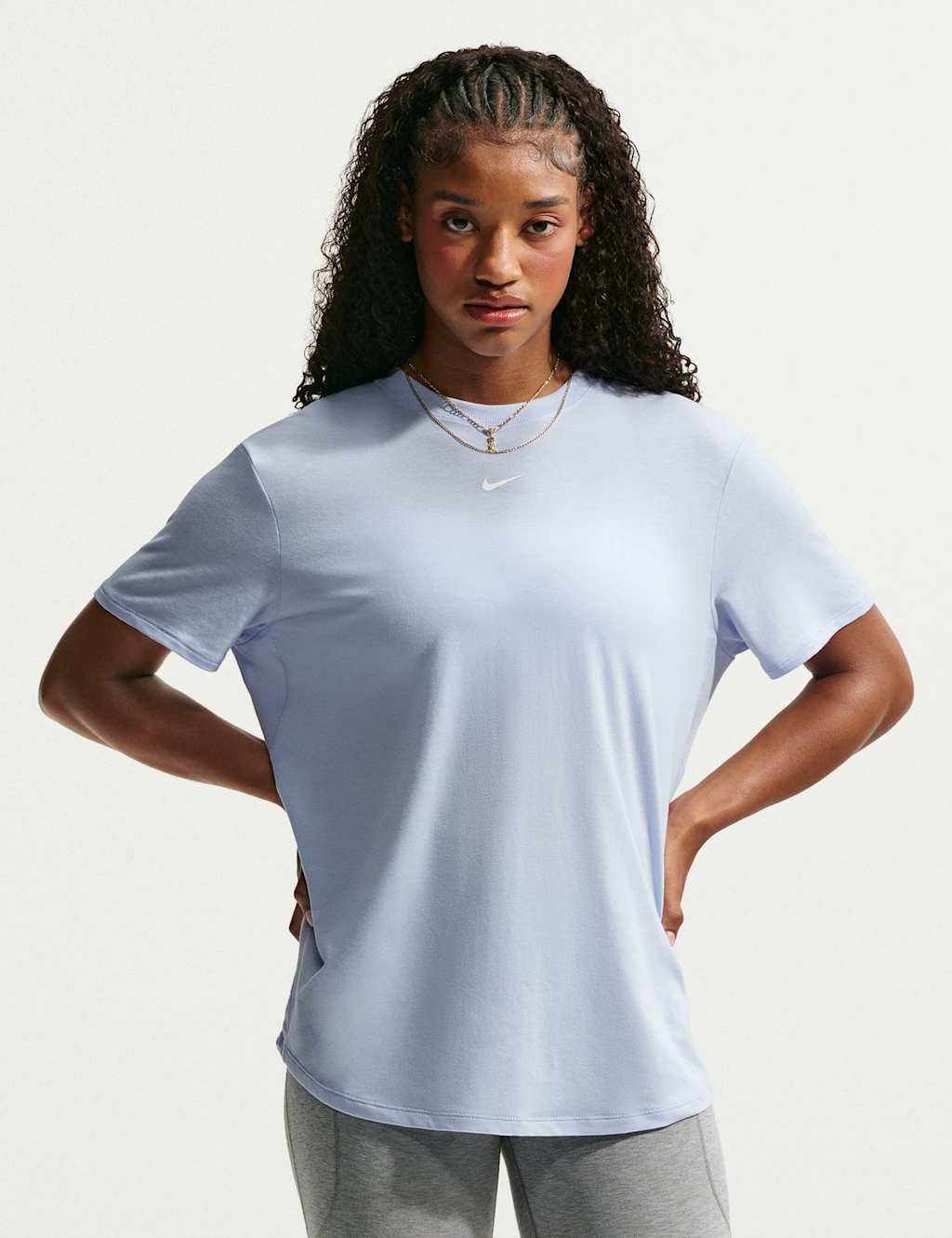 Nike Women's Phoenix Fleece Crew Neck Sweatshirt - Extra Large - Light Blue - Available at M&S
