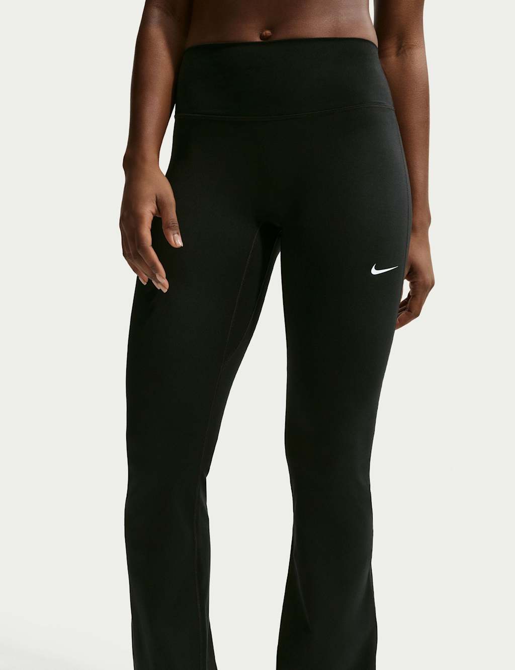 Nike Women's One High-Waisted Flared Leggings - Small - Black Mix - Available at M&S