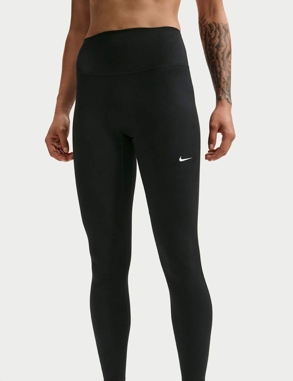 Nike Women's One Seamless Front High-Waisted Leggings - Medium - Black Mix - Available at M&S