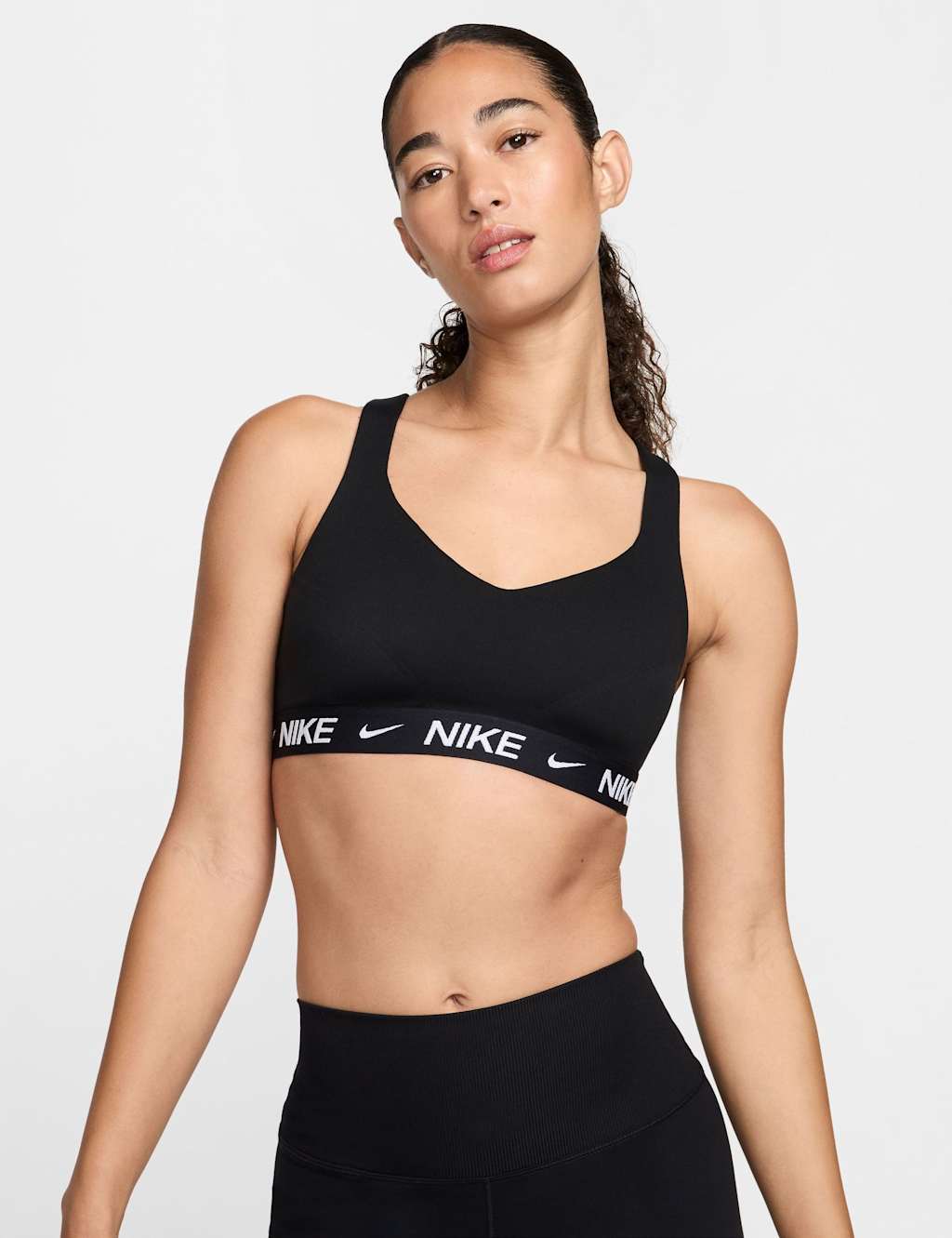 Nike Women's Indy High Support Sports Bra - Medium - Black Mix - Available at M&S
