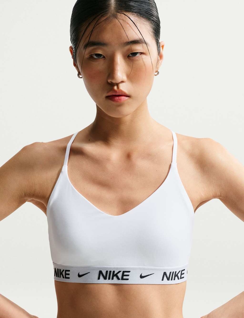 Nike Women's Indy Light Support Non Wired Sports Bra - Medium - Black Mix - Available at M&S