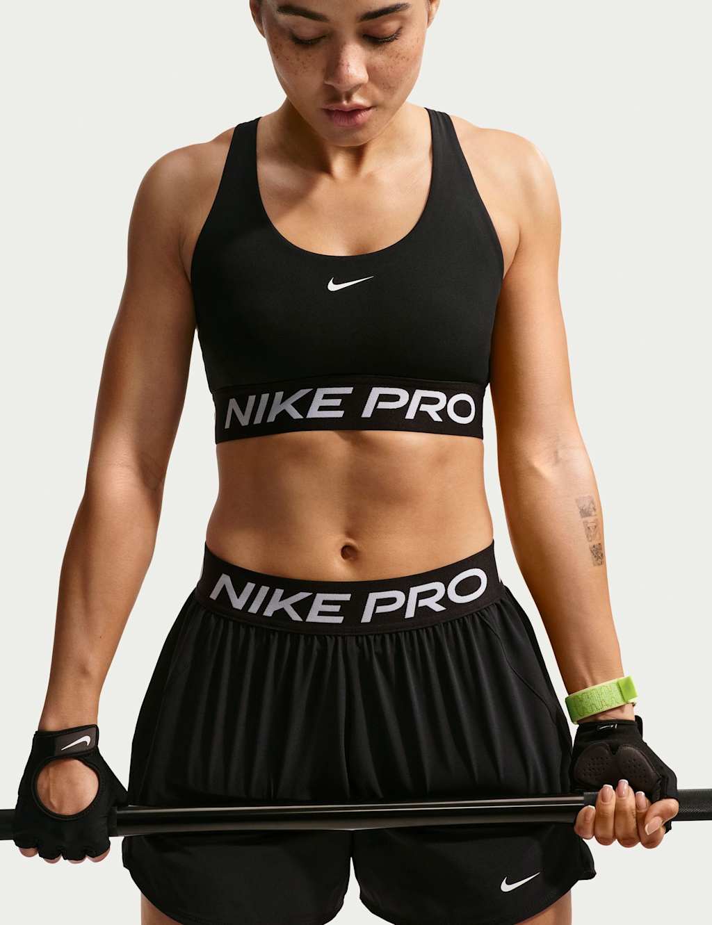 Nike Women's Pro Light Support Sports Bra - Small - Black - Available at M&S